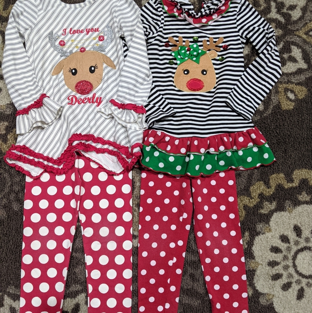 Girls holiday Christmas outfits